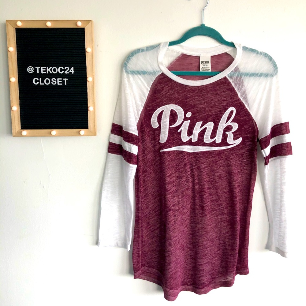 Light Weight PINK Victoria’s Secret Baseball Shirt